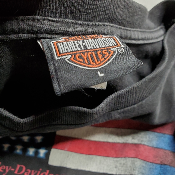 Harley Davidson's Hot Springs AR Motorcycle's American Pride Long Sleeve Size L - Picture 3 of 11